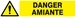 DANGER AMIANTE 330x75mm TALIAPLAST - 625323