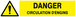 DANGER CIRCULATION D'ENGINS 330x75mm TALIAPLAST - 625324