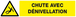 PANNEAU DANGER, CHUTE AVEC DENIVELLATION 330X75MM TALIAPLAST - 625327