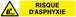 PANNEAU DANGER RISQUE D' ASPHYXIE 330X75MM TALIAPLAST - 625329