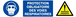 PROTECTION VOIES RESPIRATOIRES/DANGER AMIANTE 330x75mm TALIAPLAST - 625333