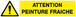 PANNEAU ATTENTION PEINTURE FRAICHE 330X75MM TALIAPLAST - 625334