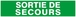PANNEAU SORTIE DE SECOURS 330X75MM TALIAPLAST - 625432