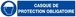 PANNEAU CASQUE DE PROTECTION OBLIGATOIRE 330X75MM TALIAPLAST - 625503
