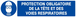 PANNEAU PROTECTION OBLIGAT. TETE/VOIES RESPIRATOIRES 330X75MM TALIAPLAST - 625506