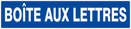 PANNEAU BOITE AUX LETTRES 330X75MM TALIAPLAST - 625609
