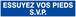 PANNEAU ESSUYEZ VOS PIEDS S.V.P 330X75MM TALIAPLAST - 625617