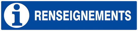 PANNEAU RENSEIGNEMENTS 330X75MM TALIAPLAST - 625626