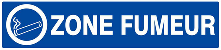 PANNEAU ZONE FUMEUR 330X75MM TALIAPLAST - 625633