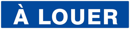 PANNEAU A LOUER 330X75MM TALIAPLAST - 625634