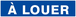 PANNEAU A LOUER 330X75MM TALIAPLAST - 625634