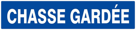 PANNEAU CHASSE GARDEE 330X75MM TALIAPLAST - 625644