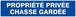 PANNEAU PROPRIETE PRIVEE CHASSE GARDEE 330X75MM TALIAPLAST - 625645