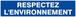 Panneau rigide RESPECTEZ L' ENVIRONNEMENT 330X75MM TALIAPLAST - 625649