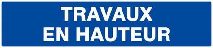 Panneau rigide TRAVAUX EN HAUTEUR 330X75MM TALIAPLAST - 625650
