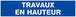 Panneau rigide TRAVAUX EN HAUTEUR 330X75MM TALIAPLAST - 625650