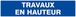 Panneau rigide TRAVAUX EN HAUTEUR 330X75MM TALIAPLAST - 625650