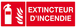 PANNEAU EXTINCTEUR D'INCENDIE 330X120MM TALIAPLAST - 626101
