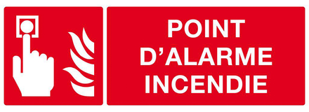 PANNEAU POINT D'ALARME INCENDIE 330X120MM TALIAPLAST - 626103