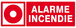 PANNEAU ALARME INCENDIE 330X120MM TALIAPLAST - 626106