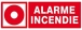 PANNEAU ALARME INCENDIE 330X120MM TALIAPLAST - 626106