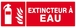 PANNEAU EXTINCTEUR A EAU 330X120MM TALIAPLAST - 626108
