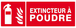 PANNEAU EXTINCTEUR A POUDRE 330X120MM TALIAPLAST - 626109