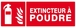 PANNEAU EXTINCTEUR A POUDRE 330X120MM TALIAPLAST - 626109