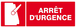PANNEAU ARRET D'URGENCE 330X120MM TALIAPLAST - 626110