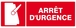 PANNEAU ARRET D'URGENCE 330X120MM TALIAPLAST - 626110