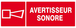 PANNEAU AVERTISSEUR SONORE 330X120MM TALIAPLAST - 626127
