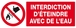 Panneau rigide INTERDICTION D'ETEINDRE AVEC DE L'EAU 330X120MM TALIAPLAST - 626213