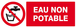 PANNEAU EAU NON POTABLE 330X120MM TALIAPLAST - 626214