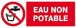 PANNEAU EAU NON POTABLE 330X120MM TALIAPLAST - 626214