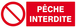 PANNEAU PECHE INTERDITE 330X120MM TALIAPLAST - 626215