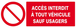 PANNEAU ACCES INTERDIT A TOUT VEHICULE SAUF USAGERS 330X120MM TALIAPLAST - 626217