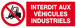 PANNEAU INTERDIT AUX VEHICULES INDUSTRIELS 330X120MM TALIAPLAST - 626228