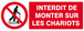 PANNEAU INTERDIT DE MONTER SUR LES CHARIOTS 330X120MM TALIAPLAST - 626230