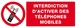 INTERDICTION D'ACTIVER DES TELEPHONES MOBILES 330x120mm TALIAPLAST - 626233