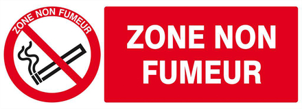 PANNEAU ZONE NON FUMEUR 330X120MM TALIAPLAST - 626235