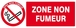 PANNEAU ZONE NON FUMEUR 330X120MM TALIAPLAST - 626235