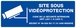 PANNEAU SITE SOUS VIDEOPROTECTION 330X120MM TALIAPLAST - 626237
