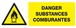 PANNEAU DANGER, SUBSTANCES COMBURANTES 330X120MM TALIAPLAST - 626313