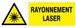 PANNEAU DANGER, RAYONNEMENT LASER 330X120MM TALIAPLAST - 626316