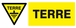 PANNEAU DANGER TERRE 330X120MM TALIAPLAST - 626318