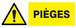 PANNEAU DANGER PIEGES 330X120MM TALIAPLAST - 626321