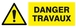 PANNEAU DANGER TRAVAUX 330X120MM TALIAPLAST - 626322