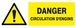 PANNEAU DANGER CIRCULATION D'ENGINS 330X120MM TALIAPLAST - 626324
