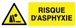PANNEAU DANGER RISQUE D' ASPHYXIE 330X120MM TALIAPLAST - 626329