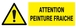 PANNEAU ATTENTION PEINTURE FRAICHE 330X120MM TALIAPLAST - 626334